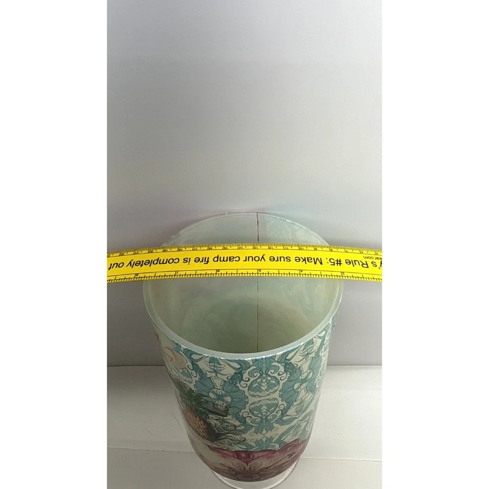 Glass With Flower/Pineapple on‎ Pedestal Apothecary Container/Vase